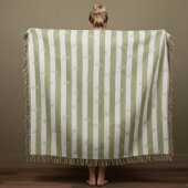 Minimalistisch gestreifte moderne Jacquard-Sondera Decke