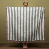 Minimalistisch gestreifte moderne Jacquard-Sondera Decke