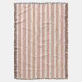 Minimalistisch gestreifte moderne Jacquard-Sondera Decke (Vorderseite Vertikal)