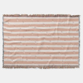 Minimalistisch gestreifte moderne Jacquard-Sondera Decke (Vorderseite)