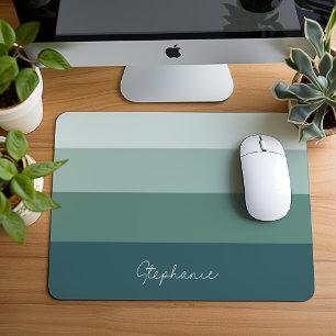 Minimalistisch gestrichelte, grüne Gestaltung mit  Mousepad