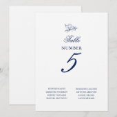 Minimalistisch gezeichnete Hochzeitskarte (Vorne/Hinten)
