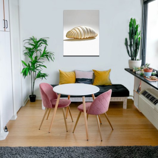 Minimalistisch Gilded Seashell Wall Art Leinwanddruck