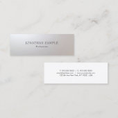 Minimalistisch Glam Creative Modern Einfach Schlic Mini Visitenkarte (Vorne/Hinten)