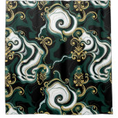 Minimalistisch Glam Duschvorhang - Subtle Luxe (Vorderseite)