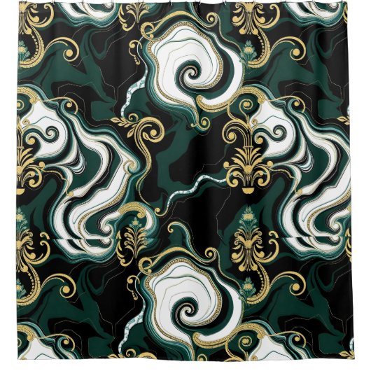 Minimalistisch Glam Duschvorhang - Subtle Luxe (Vorderseite)