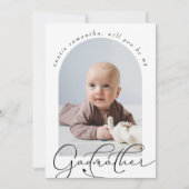 Minimalistisch Godmatervorschlag Foto (Vorderseite)