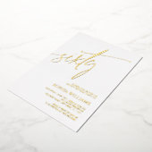 Minimalistisch Gold 60. Geburtstag Einladung (Gedreht)