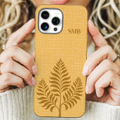 Minimalistisch-Gold-Botanische Monogramm Case-Mate iPhone Hülle