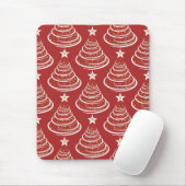 Minimalistisch Gold Glitzer Weihnachtsbaumen Mousepad (Mit Mouse)