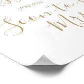 Minimalistisch Gold Guess Wie viele Kisses Poster (Ecke)