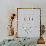 Minimalistisch Gold Guess Wie viele Kisses Poster<br><div class="desc">Dieses minimalistische Gold rät, wie viele Küsse Poster ist eine lustige Aktivität für ein einfaches Brautparty. Füllen Sie ein Glas mit Hersey's Kisses und lassen Sie Ihre Gäste erraten, wie viele Bonbons im Glas sind. Die nahe Antwort gewinnt einen Preis! Das moderne romantische Design besticht durch klassische Goldtypografie und Weiß,...</div>