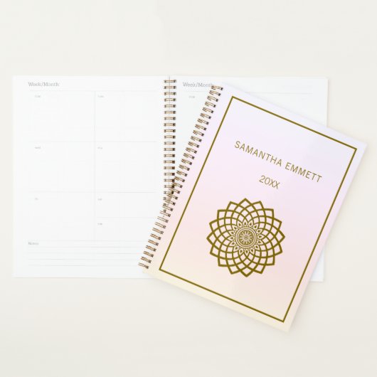 Minimalistisch Gold Mandala Planer (Anzeige)