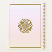 Minimalistisch Gold Mandala Planer (Rückseite)