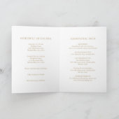 Minimalistisch Gold Moderne Hochzeit Einladung (Innenseite)