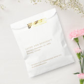 Minimalistisch Gold Moderne Hochzeit Geschenktütchen (Versiegelt)