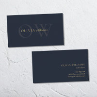 Minimalistisch Gold Navy Blue Einfach Beruflich