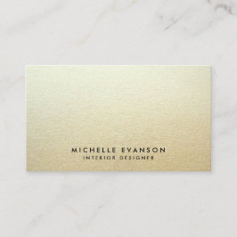 Minimalistisch Gold Ombre Look Einfach Beruflich Visitenkarte