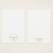 Minimalistisch-Gold-Typografie (Vorne & Hinten)