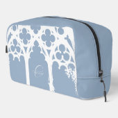 Minimalistisch gotische Fensterkalligrafie blass b Waschbeutel (Rechte Ecke)