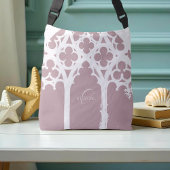 Minimalistisch gotische Fensterkalligrafie weich r Tragetaschen Mit Langen Trägern