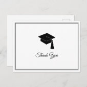 Minimalistisch Grad Cap Class 2018 Vielen Dank Postkarte (Vorne/Hinten)