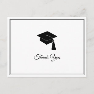 Minimalistisch Grad Cap Class 2018 Vielen Dank Postkarte