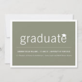 Minimalistisch Graduate Foto Simple Graduation Par Einladung (Vorderseite)