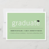 Minimalistisch Graduate Foto Simple Graduation Par Einladung (Vorderseite)