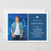 Minimalistisch Graduate Foto Simple Graduation Par Einladung (Rückseite)