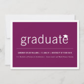 Minimalistisch Graduate Foto Simple Graduation Par Einladung (Vorderseite)
