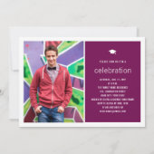 Minimalistisch Graduate Foto Simple Graduation Par Einladung (Rückseite)