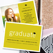 Minimalistisch Graduate Foto Simple Graduation Par Einladung