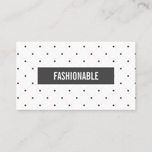 Minimalistisch /grau Bar / Pattern Visitenkarte (Vorderseite)