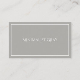 minimalistisch grau einfach beruflich und elegant visitenkarte