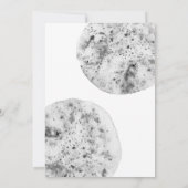 Minimalistisch grau | Hochzeit Einladung (Rückseite)