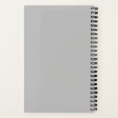 Minimalistisch-Grau-Notebook Notizblock (Rückseite)