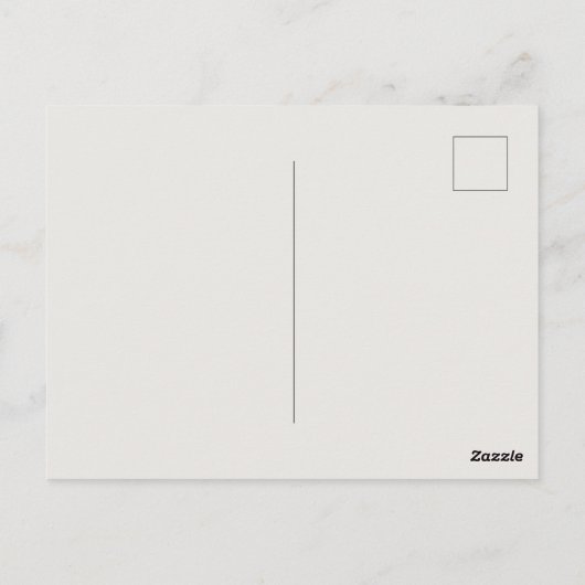 Minimalistisch Grau Save the Date Postkarte (Rückseite)