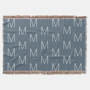 Minimalistisch-graublaues Muster Decke