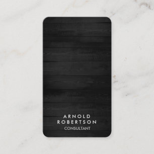 Minimalistisch Graues Holz Modernes Stilvolles Ele Visitenkarte