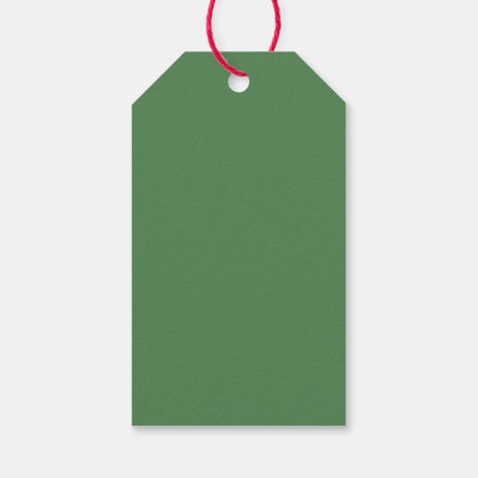 Minimalistisch Green Eucalyptus Wedding Vielen Dan Geschenkanhänger (Rückseite)