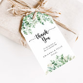 Minimalistisch Green Eucalyptus Wedding Vielen Dan Geschenkanhänger