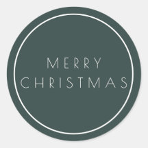 Minimalistisch Green Frohe Weihnachtstypografie