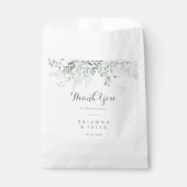 Minimalistisch Greenery Eucalyptus Vielen Dank für Geschenktütchen (Vorderseite)