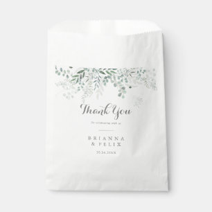 Minimalistisch Greenery Eucalyptus Vielen Dank für Geschenktütchen