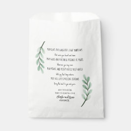 Minimalistisch Greenery Irish Sessing Geschenktütchen