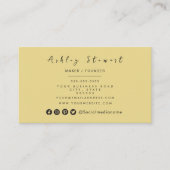 Minimalistisch Groovy Modernes Berufliches Brandin Visitenkarte (Vorderseite)