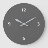 Minimalistisch Große Wanduhr (Vorderseite)
