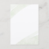 Minimalistisch grüne Fern Begleitkarte (Rückseite)