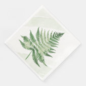 Minimalistisch grüne Fern Serviette (Ecke)